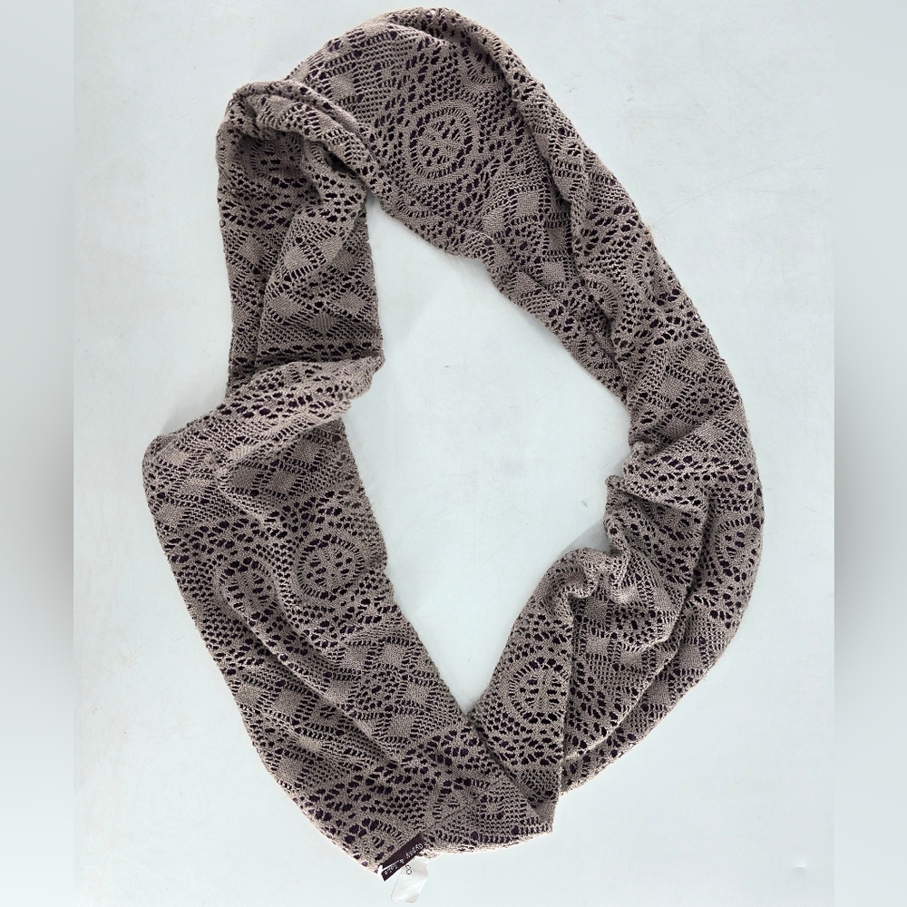 Tan Lace Wrap‎ with Intricate Design
